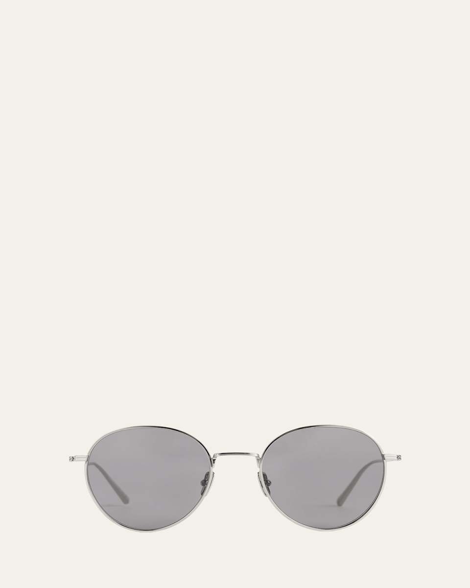 The Rounds Stainless Steel Round Sunglasses